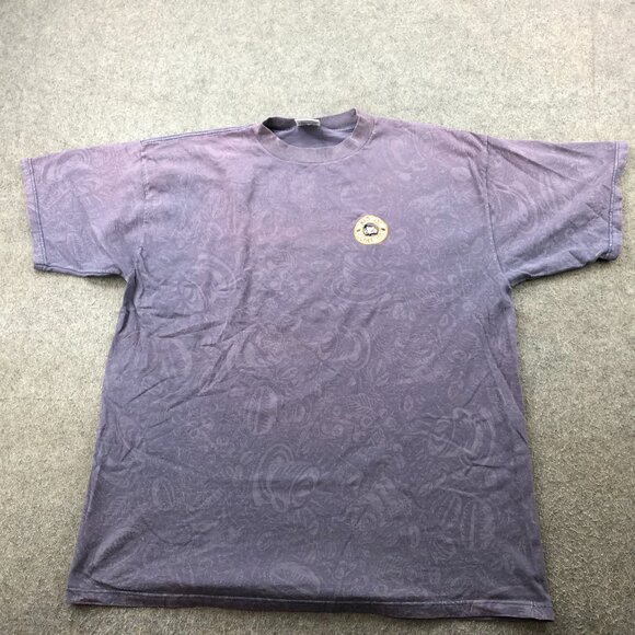 Vintage Bad Ass Coffee Shirt Mens 2XL Embroidered Logo Aloha Beach - Picture 1 of 9